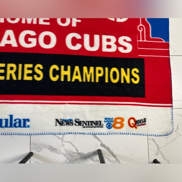 Chicago Cubs World Series Champions Throw Blanket - Picture 4 of 11